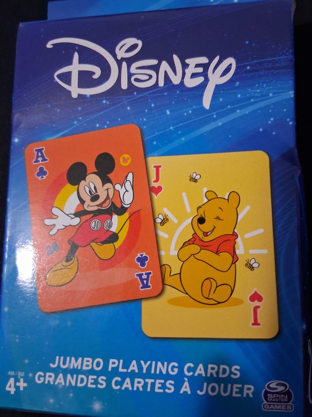 New Disney Character Jumbo Playing Cards